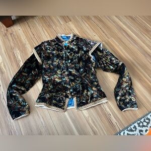 Renaissance Faire Theater Quality Velvet 2Pc Mixed Pattern Doublet Set